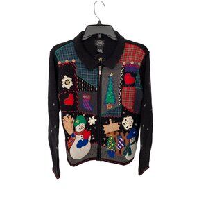 Vintage 90's Women's Designers Original Studio Festive Holiday Sweater Size S